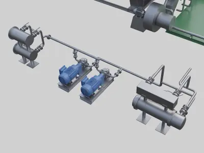 boiler 3D model buy