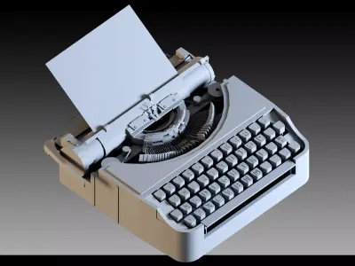 Vintage Typewriter Collection- 3D Models 3D model