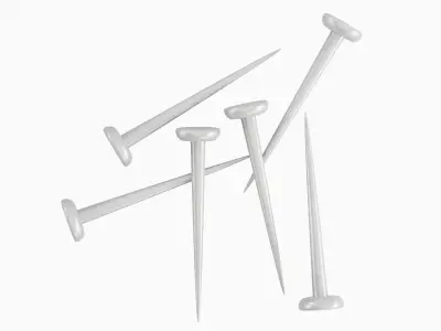 Simple Nail 01 Low-poly 3D model