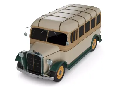 Passenger Van 3D model shop