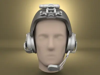 Airsoft ILC Dover Integrated Ballistic Helmet Hollow body 3D print model