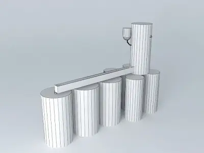 TMO Silos Karaman Free 3D model