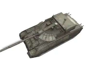 T-95 Black Eagle tank Low-poly 3D model