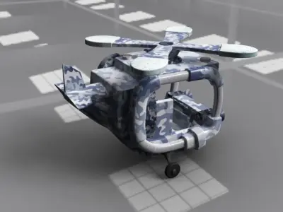 Light Chopper Cartoon 3D model