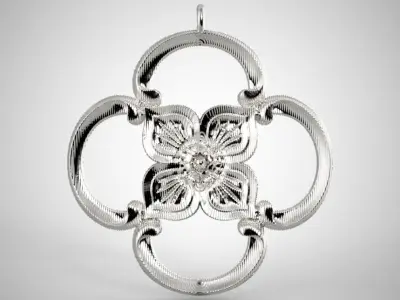 Clover Pendant 3D print model