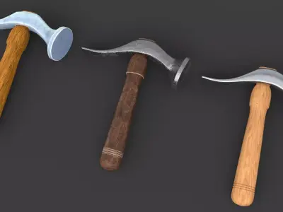 Shoe Hammer Low-poly 3D model