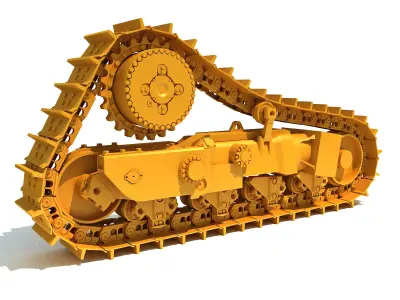 Excavator Tracks 3D model
