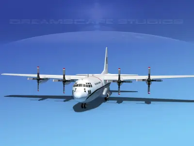 Lockheed C-130 Hercules Southern Air Transport 3D model