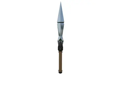 Low Poly Tactical Dagger Knife 3D Model Free low-poly 3D model