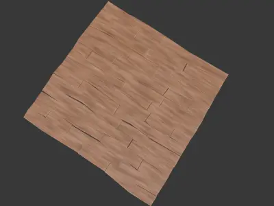 Stylized Wooden Floor 3D model