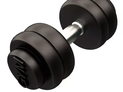 Compact Dumbbell 3D Model  Home Gym Equipment 02 Free 3D print model