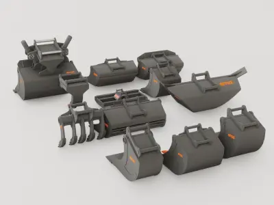 Ema Bucket Pack 3D model