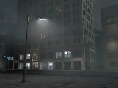 Dark Town Free 3D model