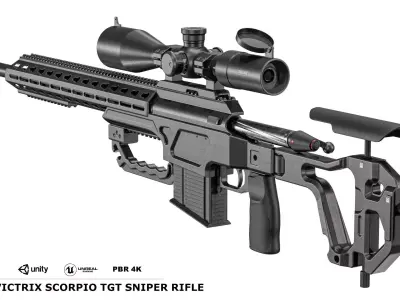  Victrix Scorpio TGT Sniper Rifle Low-poly 3D model