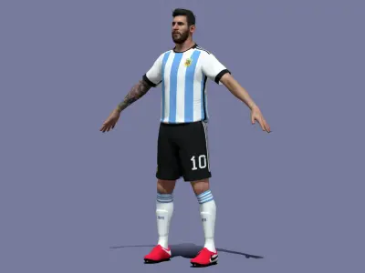 Lionel Messi Argentina 3D model