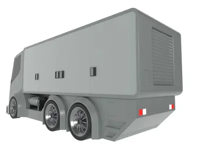 Utility Truck 3D model PBR