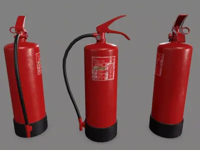 Fire Extinguisher Low-poly 3D model 38
