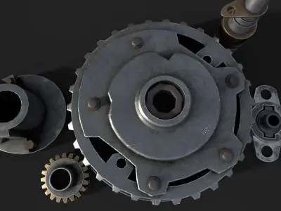 Spare Parts Low-poly 3D model