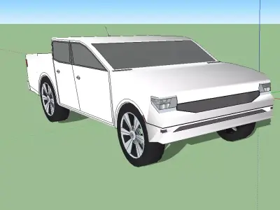 pick up truck 3D model by mobcop