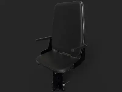 Train Drivers Seat Low-poly 3D model