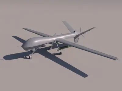 Predator UAV for 3Dprint 3D print model