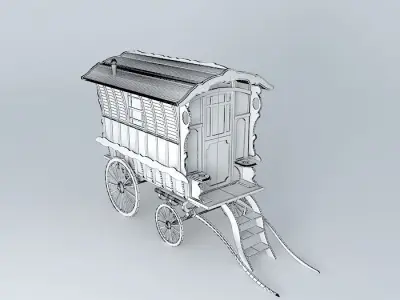 Romany Caravan LEDGE Style Free 3D model