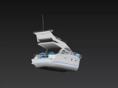 Compact Motor Yacht Cabin Cruiser 3D print model
