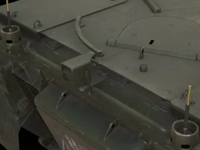 Marder 1A3 Game Ready Rigged LODs Low-poly 3D model