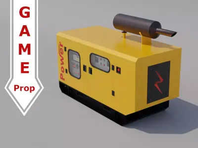 Power Generator Low-poly 3D model get