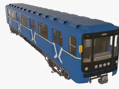 Moscow Subway Train 3D model
