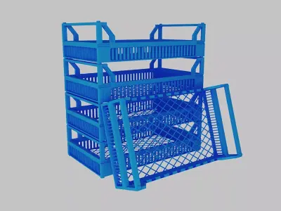 Fruit boxes 3D model