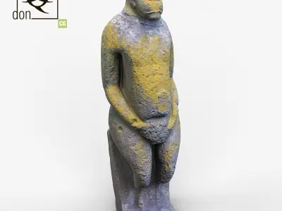 3D model Ancient statue Free 3D model