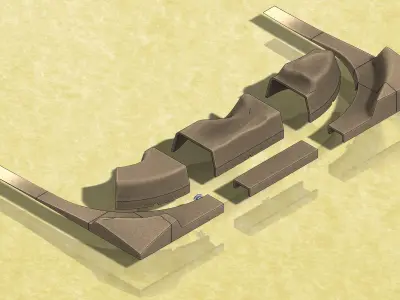 Extension Tunnel Files for 4 ft x 2 ft N-Scale Layout Ramp-01 3D print model