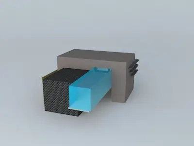 Exterior of commercial complex Free 3D model