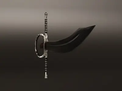 Kriegsmesser Sword Low-poly 3D model purchase