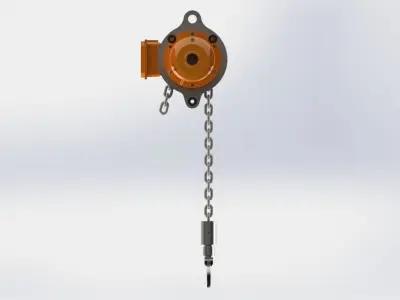 Electric chain hoist 3D model