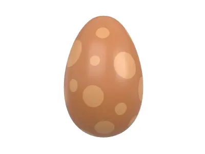 Dinosaur Egg v1 006 Low-poly 3D model