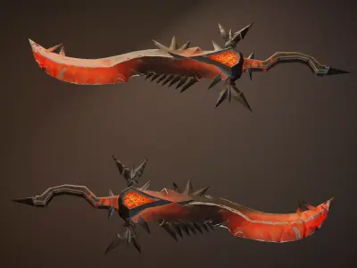 Stylized Sword  Free low-poly 3D model