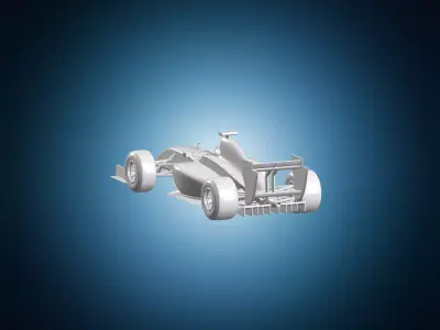 F1 Racing Car 3D print model