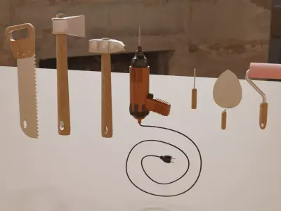 Tools 3D model purchase