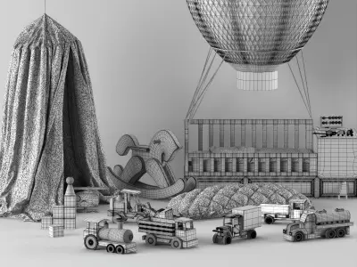 Child Room-Toy Collection 3D model