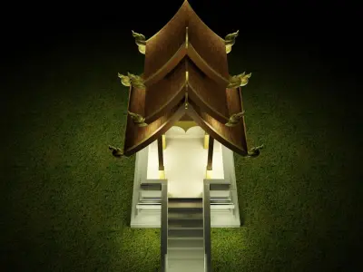 Thai pavilion 3D model
