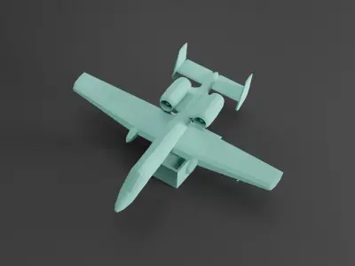 A-10 Thunderbolt 3D print model purchase