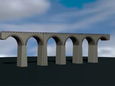 Model bridge H0 scale trains  File 3D Printer 3D print model