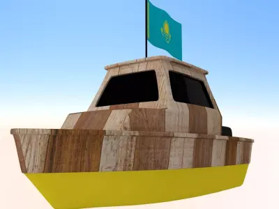 Kazakhstan Fishing Boat 3D model