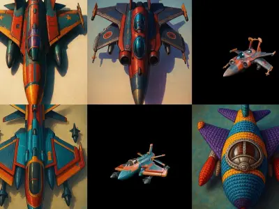 AirCraft bundle 11 pack 100 glb Low-poly 3D model