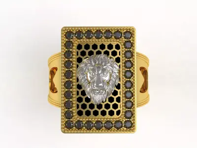 Stylish Line Ring 3D print model