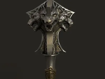 Mace 02 V2 Low-poly 3D model