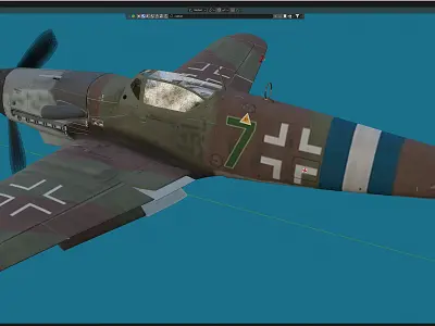 Me-109 G-10 Free 3D model