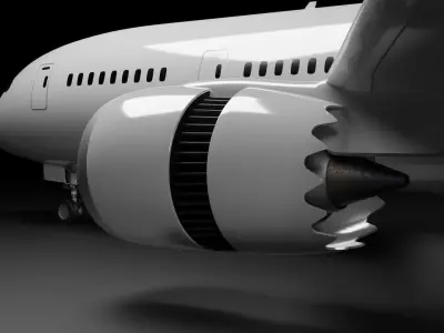 Boeing 787-8 airplane plane aircraft 3D model
